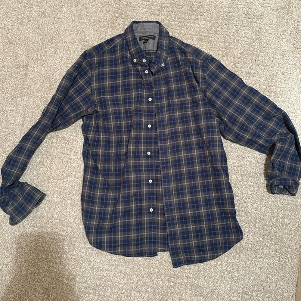 Banana Republic Luxe Flannel Slim Fit